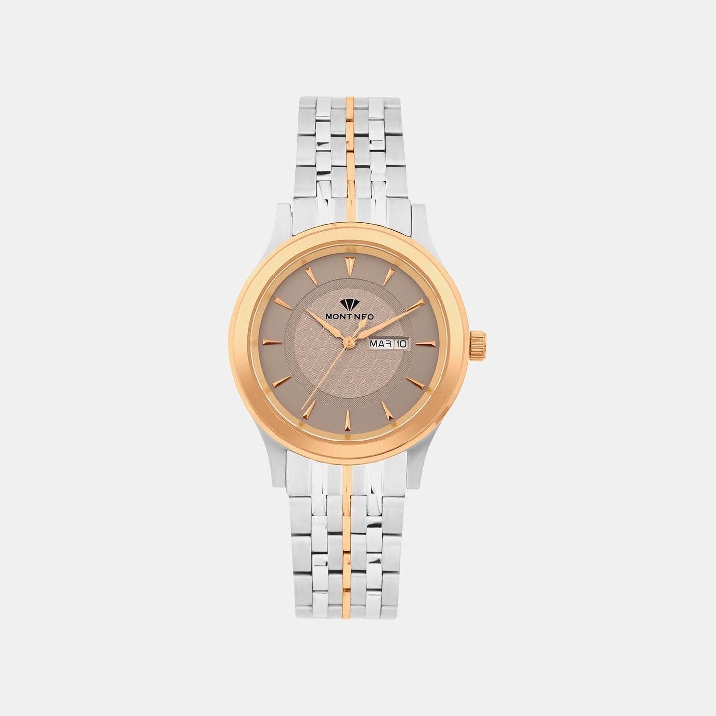 Men Quartz Brown Dial Analog Metal Watch G8500D-M1315