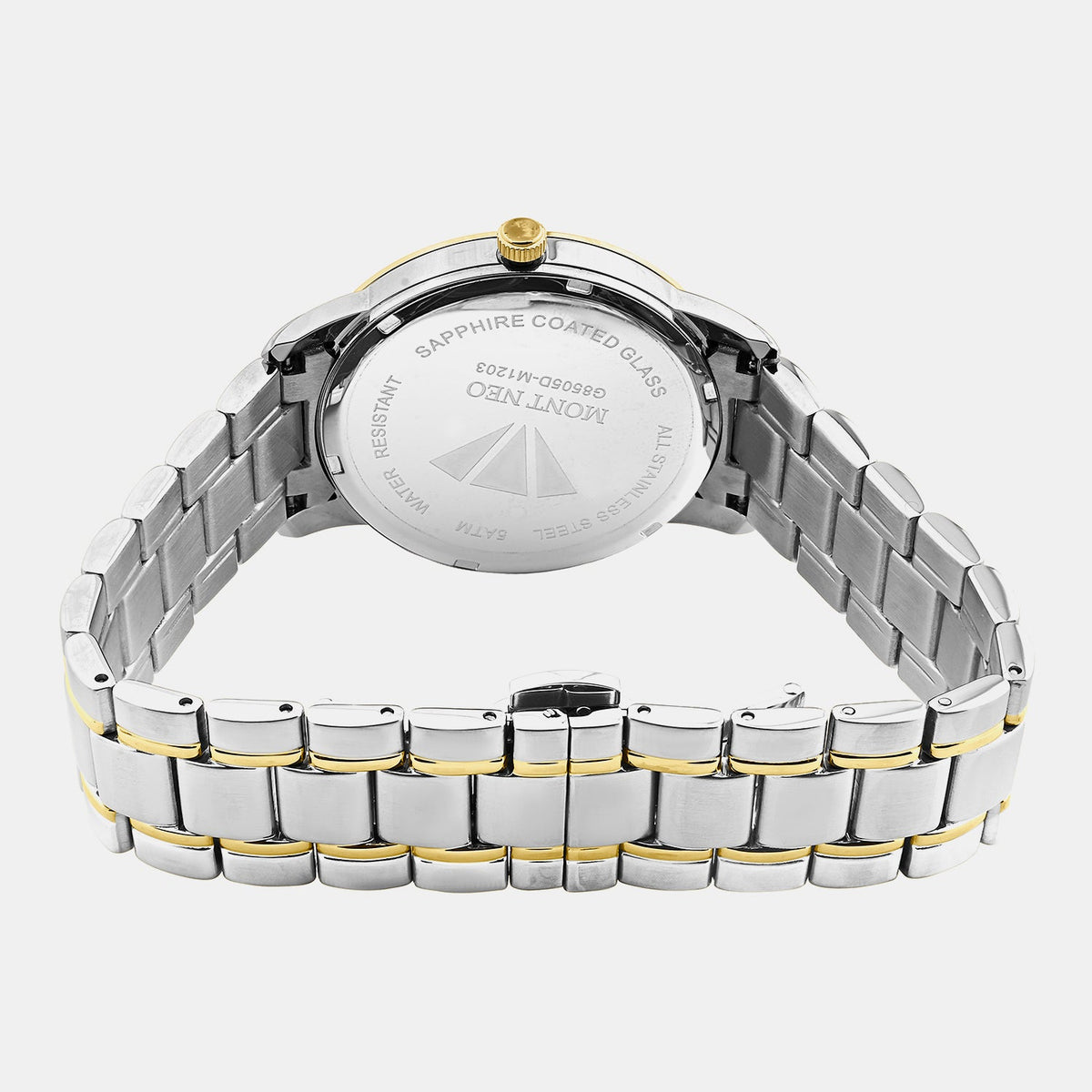 Men Quartz Silver Dial Analog Metal Watch G8505D-M1203