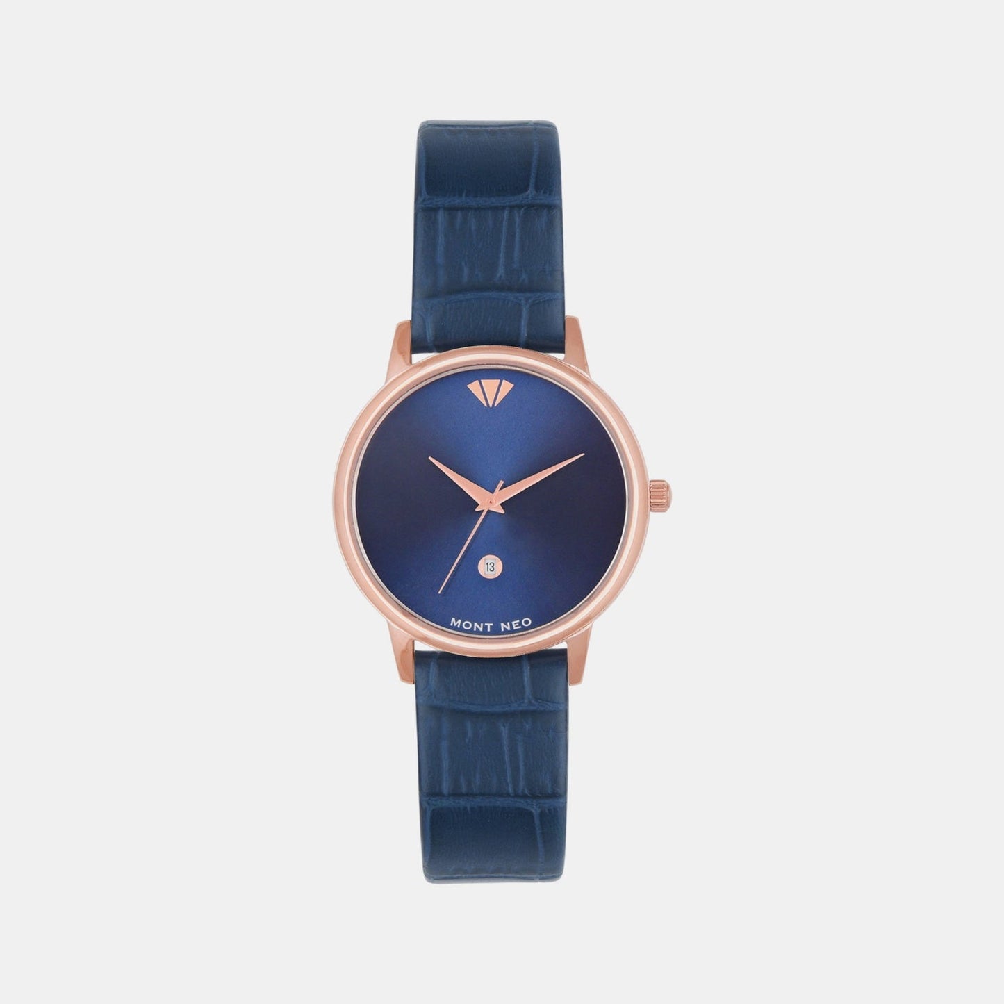 Women Quartz Blue Dial Analog Leather Watch L1034E-L3305