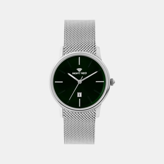 Women Quartz Black Dial Analog Stainless Steel Watch L1052E-B1104