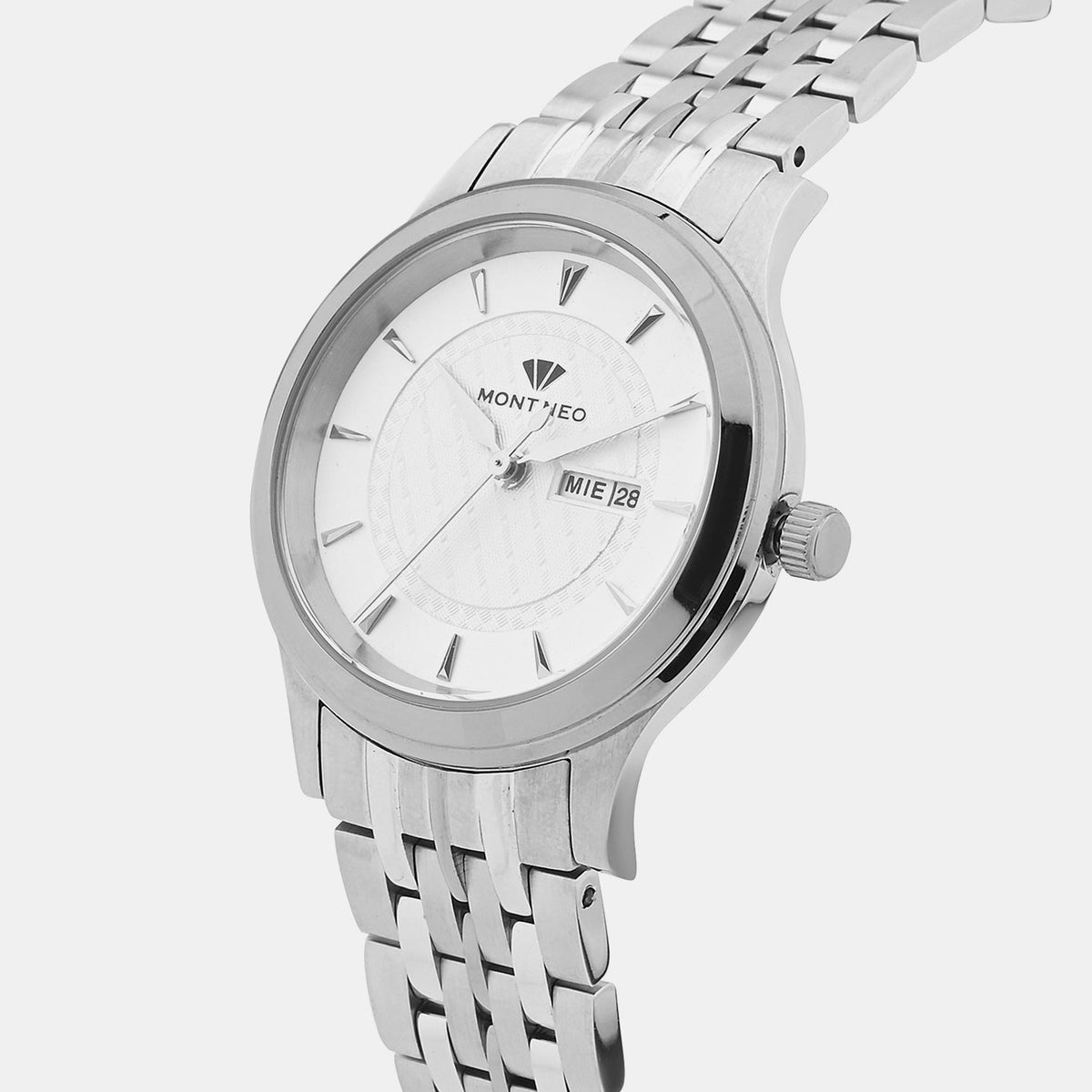 Women Quartz White Dial Analog Metal Watch L8500D-M1102