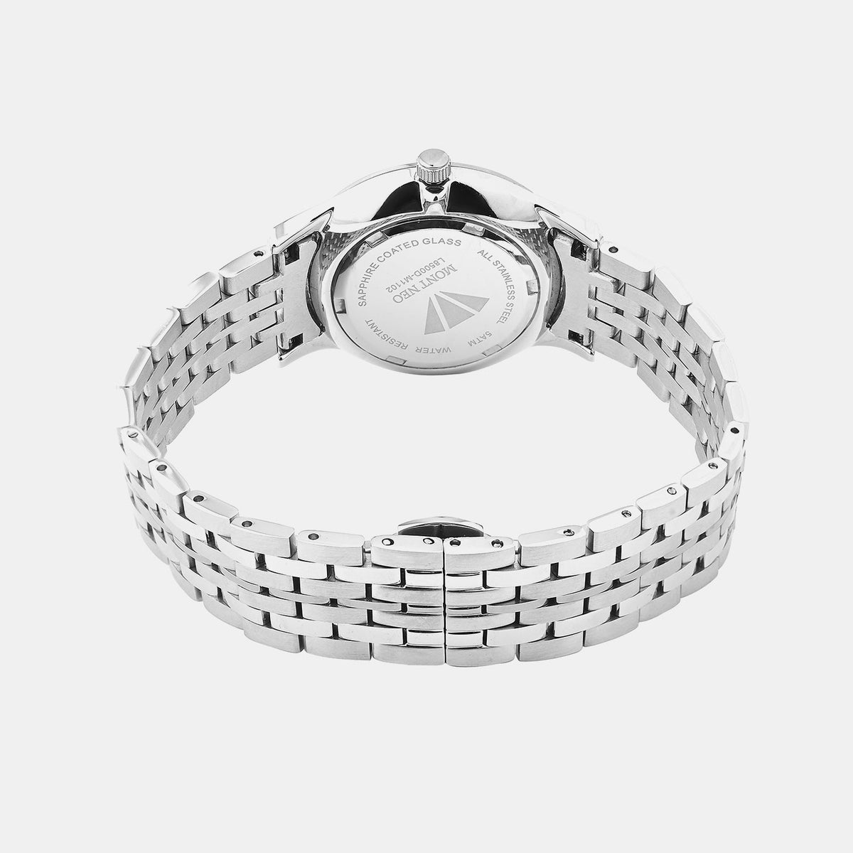 Women Quartz White Dial Analog Metal Watch L8500D-M1102