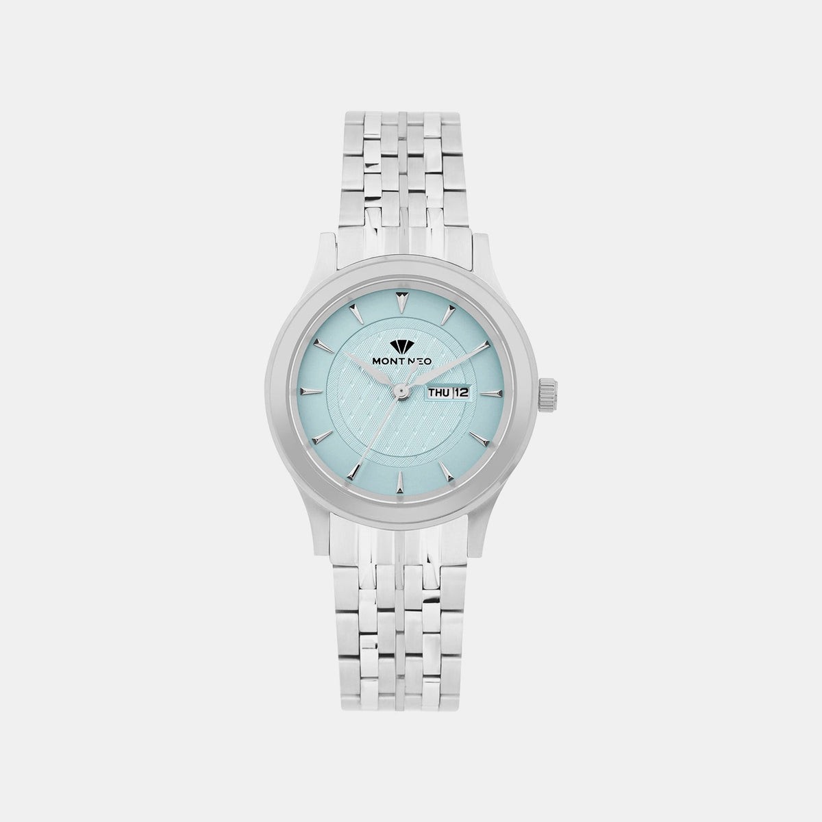 Women Quartz Blue Dial Analog Stainless Steel Watch L8500D-M1120