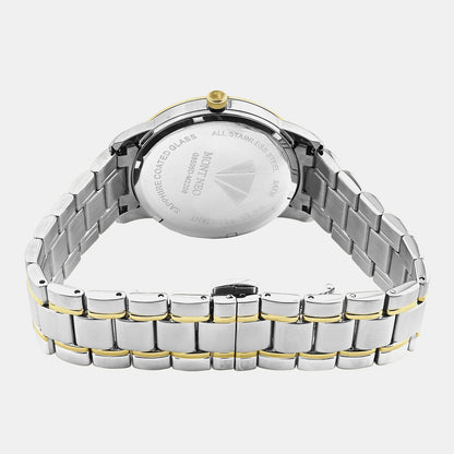 Women Quartz Silver Dial Analog Metal Watch L8505D-M1203
