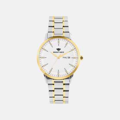 Women Quartz Silver Dial Analog Metal Watch L8505D-M1203