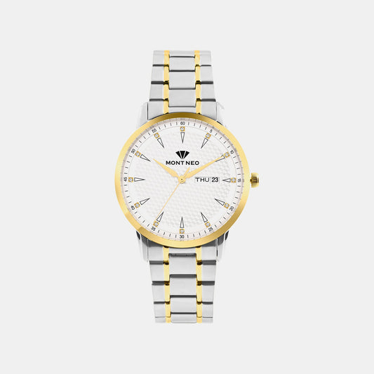 Women Quartz Silver Dial Analog Metal Watch L8505D-M1203